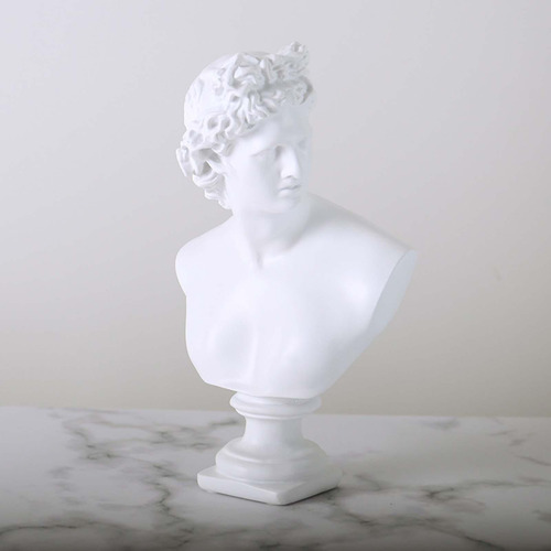 Estatua Moderna De, Figura Griega De Cabeza De # 20x15x32cm