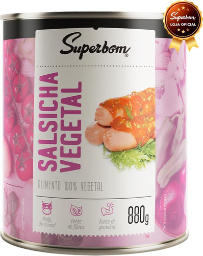Salsicha Vegetal 880g - Superbom