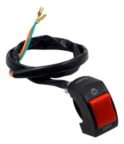 Interruptor De Manillar De Motocicleta, Botón Botón Rojo