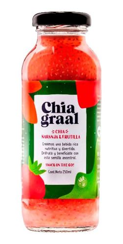 Jugo Chia Graal De Frutilla Naranja & Chia X 250ml