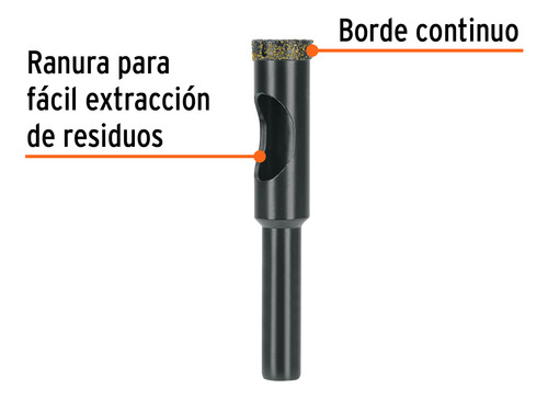 Broca Diamantada Para Cortes Finos Sin Despostillar 1/2