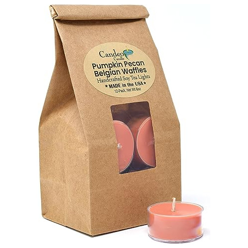 Velas De Té Per  Aroma Gofre De Calabaza, Paquete De 1...