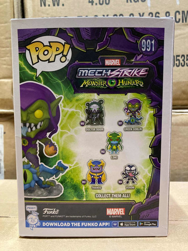 Green Goblin 991 Mech Strike Monster Hunters Funko Pop Nuevo