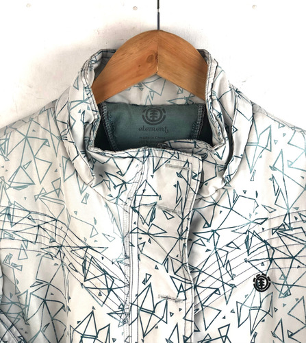 Chamarra Element Talla M Snowboarding Premium Dama Retro Blanco M Grafica (Usado)