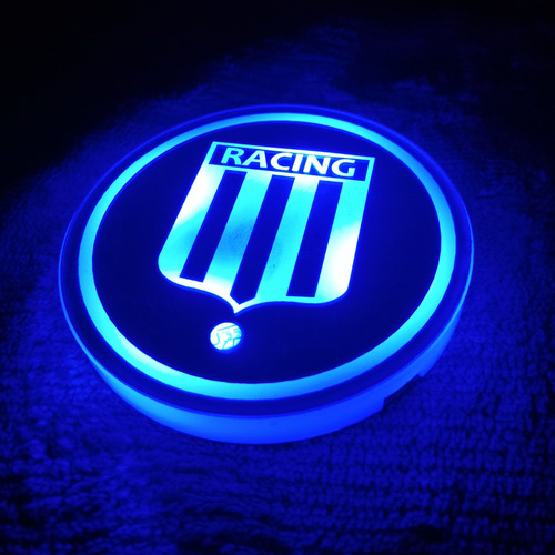 Posa Vasos Rgb Personalizado Logo Clubes De Futbol Argentino Racing Azul Marino