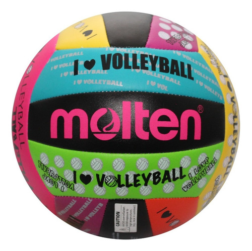 Balón voleibol Molten MS500 playero color multicolor
