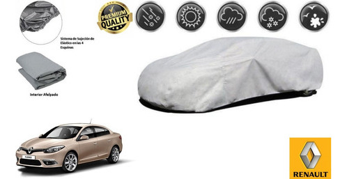 Funda Car Cover Afelpada Premium Renault Fluence 2016