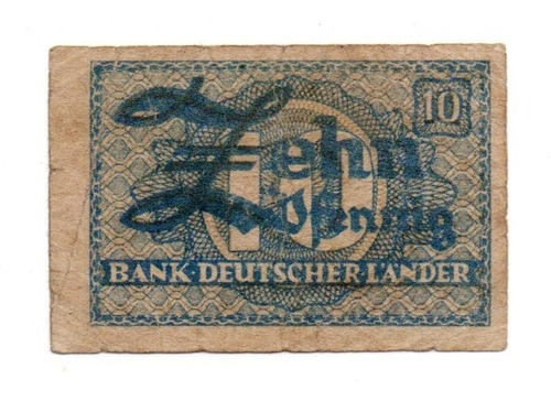 Alemania Federal Billete 10 Pfennig Año 1948 P#12