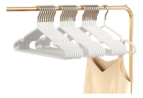 40 Ganchos De Plástico Resistentes For Ropa, Perchas De