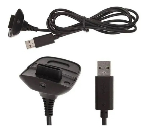 Imagen 4 de 10 de Cable Cargador Compatible Joystick Xbox 360 Pc Usb 2 En 1
