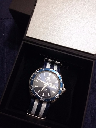 Relógio Orient Diver 100m - Pulseira Nato Original 469ss064