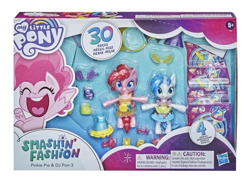 Muñeca My Little Pony Smashin Fashion Pinkie Pie & Dj Pon 3