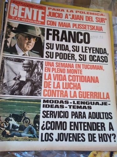 Revista Gente 30 10 1975 N536 Miguel Angel Spielberg Tango