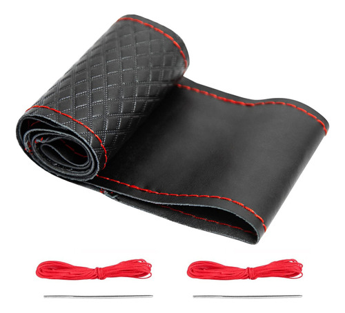 Xcbyt Funda De Cuero Para Volante, De 14.5 A 15 Pulgadas, Fu