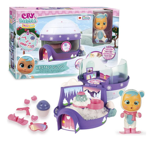 Cry Babies Muñeca Magic Tears Iglu De Kristal Casita 