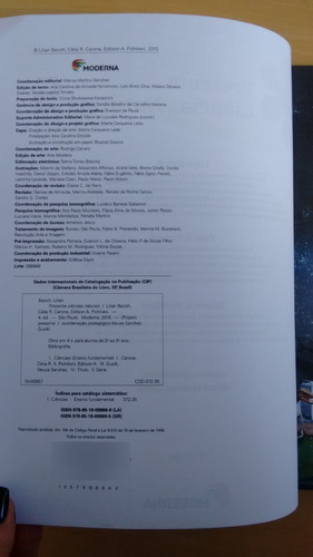 Livro Projeto Presente Ciência Naturais 5 Moderna 532h (Usado)