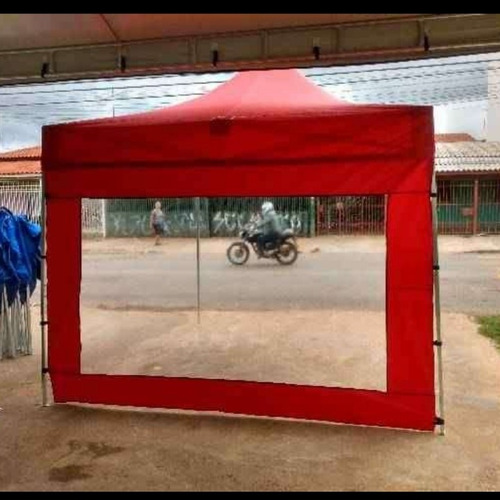 Tenda Sanfonada 3x3 Lona Pvc Maior Durabilidade + 3 Laterais