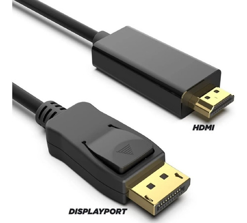 Imagen 4 de 7 de Cable Display Port Macho A Hdmi Macho Video De Alta Calidad