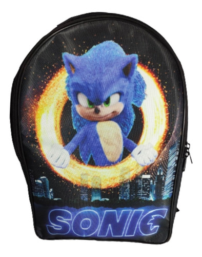 Mochila Sonic Backpack The Hedgehog Erizo Grande Escolar