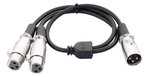 Xlr Cable 1 Macho A 2 Hembra Cannon Cable Micrófono Audio