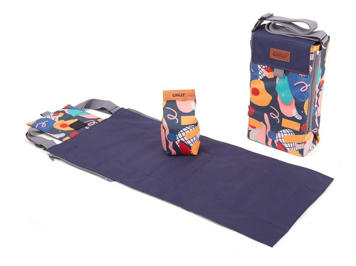 Imagen 2 de 7 de Equipo De Mate | Bolso Matero + Yerbera Chilly Aquiles