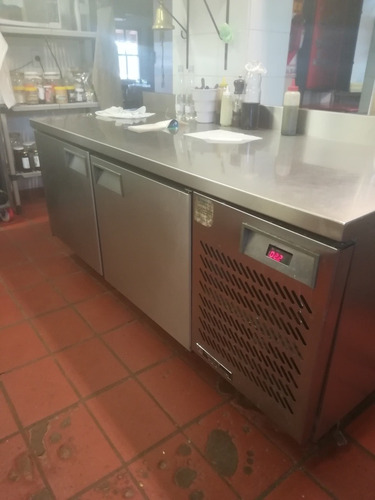 Heladera Mostrador Acero Inoxidable Ingeniería Gastronomica