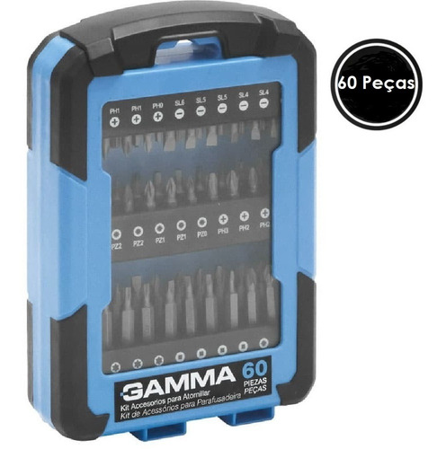 Kit De Bits E Soquetes C/ 60 Pçs G19526ac Gamma