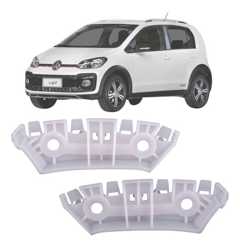 Par Guia Parachoque Dianteiro Volkswagen Up 2014 A 2021