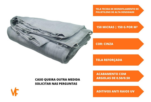 Lona Tela Proteção Caminhão Caçamba Sucata Areia 16 X 7,30