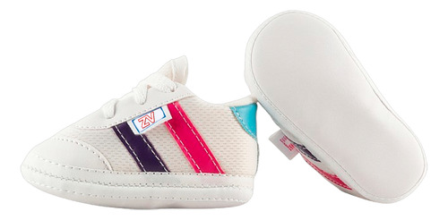 Tenis Niña Bebé Deportivo Cómodos Ligeros Blancos Erik-bc
