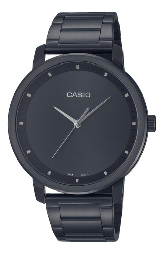 Reloj Casio Mtp-b115b-1e Metal Calendario Sumergible Unixes Color De La Malla Negro Color Del Bisel Negro Color Del Fondo Negro