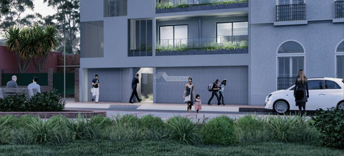 Imagen 3 de 5 de Apartamento La Aguada Venta 1 Dormitorio Venezuela Y Nicaragua Ed. Luzar Green Con Terraza