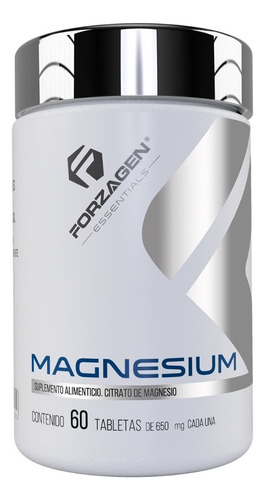 Forzagen | Magnesium 60 Tabs | Citrato De Magnesio Sabor Sin sabor