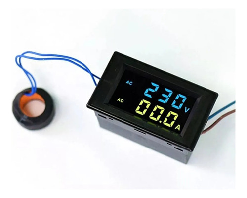 * Voltímetro Amperímetro Con Doble Pantalla Lcd Digital D85-