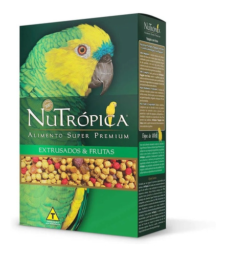 Ração Nutropica Papagaio Com Frutas 300g