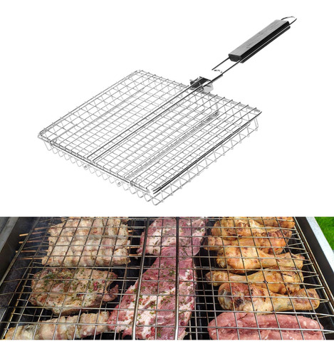 Cesta De Parrilla De Barbacoa Clip De Parrilla De Manejo