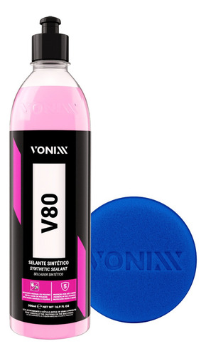 Selante Automotivo Tira Riscos V80 Vonixx 500ml + Aplicador