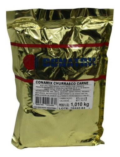 Tempero Conamix Churrasco Carne - Espetinhos E Carnes - 1kg