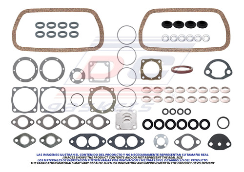 Juego De Empaques Vw Sedan 1600 73-03 Enfr X Aire Reten