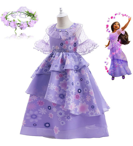 Vestido De Festa Floral Para Menina Adolescente Isabella Mir