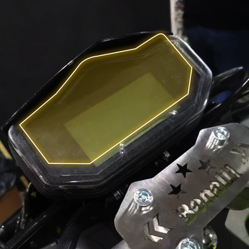 Gadget Collection MX 180S para tacómetro de moto transparente