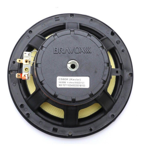 Imagem 2 de 8 de Kit Alto Falante 2 Vias 6 70w Rms 4 Ohms Endurance Bravox