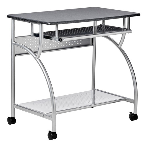 Safco Soho Mobile Workstation, Anthricite, Gris Metálico