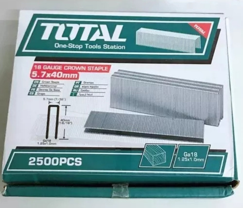 Corchetes Grapas 40mm 2500 Pzs Total Tools Tac918402