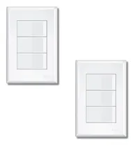 Comprar Kit 2 Interruptores Triplo Simples 4x2 16a  Evidence  - Fame