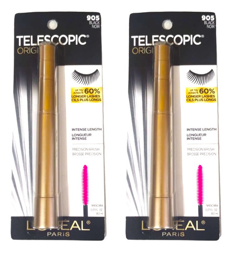 L'oréal Paris Telescopic Rimel Mascara De Pestañas 2pz