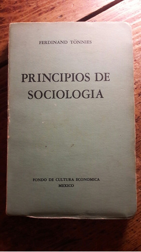 Principios De Sociologia  Tönnies Ferdinand L5