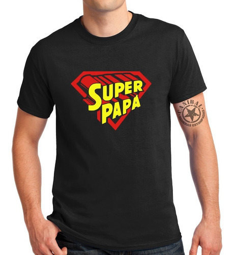 Remeras Padre Super Papá Superman Remeras Estampadas Canibal
