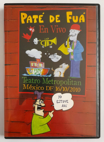 Dvd Paté De Fua En Vivo Teatro Metropolitan México Df  