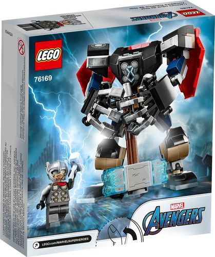Imagen 2 de 5 de Lego® Avengers - Armadura Robótica De Thor (76169)